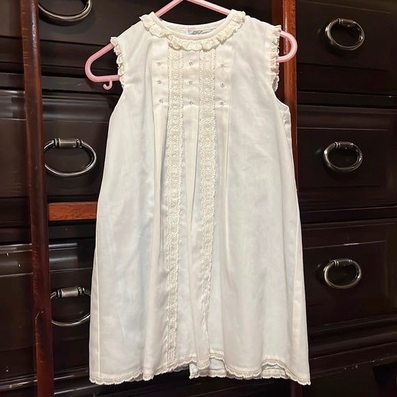 Luli & Me Baby Blue dress with Bonnet and pretty detail. - Picture 1 of 6